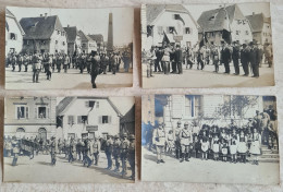 Dannemarie Haut-Rhin (68), 4 Photocartes 7 Août 1917 - Dannemarie