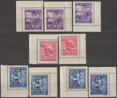 17/ Pof. 108-110, Basic Colors, Corner Stamps - Nuevos