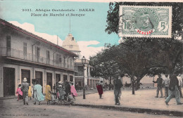 SENEGAL DAKAR PLACE DU MARCHE ET BANQUE  (2 Scans) N° 91 \ML4033 - Sénégal