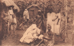 Le Soin Des Malades Au Dispensaire De Lubunda Mangai Soeurs Blanches  CONGO Belge  (2 Scans) N° 24 \ML4034 - Belgisch-Kongo