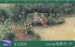 Japan Prepaid Libary Card 1000 - Art Painting Monet - Japón
