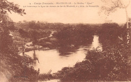 CONGO BRAZZAVILLE La Rivière Djoué Intérompt La Ligne De Chemin De Fer De Mindouli  Carte Vierge (2 Scans)N° 56\ML4035 - Brazzaville