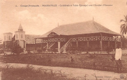 CONGO BRAZZAVILLE Cathédrale Et Palais Episcopal Avec L'escalier D'honneur Carte Vierge (2 Scans)N° 58\ML4035 - Brazzaville