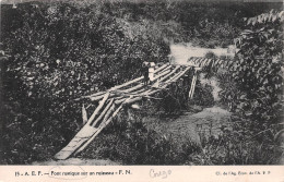 CONGO BRAZZAVILLE Pont Rustique Sur Un Ruisseau  (2 Scans)N° 59 \ML4036 - Brazzaville