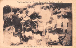 CONGO BRAZZAVILLE Enfants De La Crêche  Carte Vierge Non Voyagé  2 Scans N° 4 \ML4037 - Congo Francés