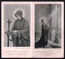 SANTINO COMMEMORATIVO - 1933 - CENTENARIO DELLA MORTE DELLA BEATA BARTOLOMEA CAPITANIO   (H900) - Devotion Images