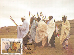 AFRIQUE DU SUD South Africa -Umtata  Mthatha Transkei Dance Tribesmen Singing (2 Scans)N° 18 \ML4038 - Zuid-Afrika