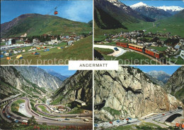 11696023 Andermatt Gotthardstrasse Teufelsbruecke Seilbahn Andermatt - Autres & Non Classés