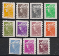 FRANCE - 2008 - Adhésif N°YT. 208 à 218 - Série Complète Marianne De Beaujard - Neuf Luxe ** / MNH / Postfrisch - Unused Stamps