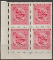 24/ Pof. 109, Corner 4-block, Print Plate 6 - Unused Stamps