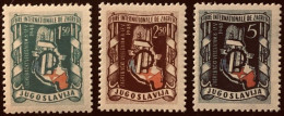 YUGOSLAVIA  1948  INTERNATIONAL FAIR  YT  482 A 484 **  9,50 € - Nuevos