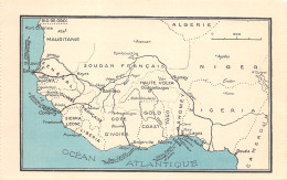 GUINEE Sénégal Carte De L'AOF Afrique Occidentale Française Carte Vierge Non Circulé (Scans R/V) N° 26 \ML4058 - Französisch-Guinea