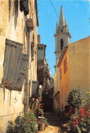 CALVI Haute Corse Le Clocher De L'église Sainte Marie Et La Ruelle étroite  (Scans R/V) N° 35 \ML4058 - Calvi