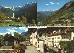 11695803 Soglio Kirche Panorama Dorfpartie Hotel Soglio - Sonstige & Ohne Zuordnung
