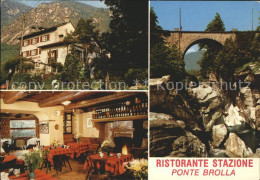 11695798 Ponte-Brolla Ristorante Stazione Gastraum Bruecke Tegna - Andere & Zonder Classificatie