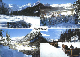 11695793 Pontresina Rosegtal Berninagruppe Pferdeschlittenfahrt Pontresina - Sonstige & Ohne Zuordnung