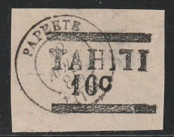 TAHITI - N°5A Obl Fragment (1885) 10c - Usados