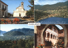 11695781 Caslano Kirche Panorama Lago Di Lugano Dorfmotiv Caslano - Sonstige & Ohne Zuordnung