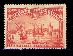 ! ! Azores - 1898 Vasco Gama 5 R - Af. 89 - No Gum - Açores