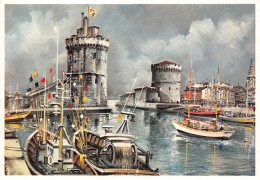 17 LA ROCHELLE Chalutiers à L'entrée Du Port  Peinture Aquarelle De LEGENDRE  (Scans R/V) N° 4 \ML4066 - La Rochelle