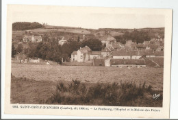 SAINT ST CHELY D'APCHER - LE FAUBOURG - HOPITAL ET MAISON DES FRERES - Saint Chely D'Apcher