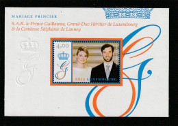 (Faciale 4 €, Prix Vendeur Inférieur) 2012 " FIANCAILLES PRINCIERES " Sur Bloc Du Luxembourg Neuf ** MNH. A Saisir !!! - Blocchi & Foglietti