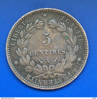 Pièce De 5 Centimes Cérès 1891A …… Vendu En L’état (11) - Altri & Non Classificati