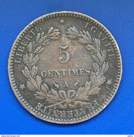 Pièce De 5 Centimes Cérès 1891A …… Vendu En L’état (11) - Autres & Non Classés