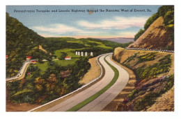 UNITED STATES // WEST OF EVERETT // PENNSYLVANIA TURNPIKE AND LINCOLN HIGHWAY THROUGH THE NARROWS - Andere & Zonder Classificatie