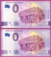 0-Euro XEAF 2022-4 KUNSTHALLE - BIELEFELD Set NORMAL+ANNIVERSARY - Privéproeven