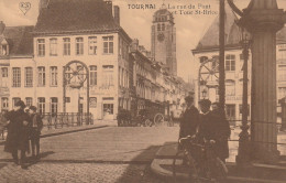 104-Tournai-Doornik La Rue Du Pont Et Tour St.Brice - Doornik