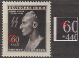 04/ Pof. 111, Plate Flaw, Stamps Position 91 - Ongebruikt