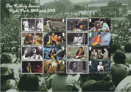 GB 2022 - The Rolling Stones Hyde Park Concerts Smilers/Collector Sheet - Cat Ref:  GS-140/LS-138 - Francobolli Personalizzati