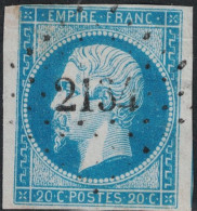 EMPIRE - No 14 - OBLITERATION PC2134 - MONTREAL DU GERS - GERS. - 1853-1860 Napoleon III