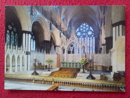 POSTAL POST CARD INGLATERRA LINCOLN CATEDRAL CATHEDRAL CHOIR AND HIGH ALTAR ENGLAND UK CARTE POSTALE VER FOTO..CARTOLINA - Lincoln