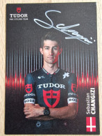 Card Sebastian Changizi - Team Tudor - 2024 - Original Signed - Cycling - Cyclisme - Ciclismo - Wielrennen - Wielrennen