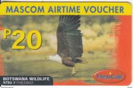 BOTSWANA - Fish Eagle, Mascom Prepaid Card P20(thick Plastic), Used - Botswana