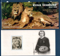 France 2023.  Souvenir Philatélique Rosa Bonheur Elu Plus Beau Timbre 2022 **. Obbiteration A Venir - Souvenir Blocks & Sheetlets