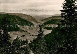 73335562 Menzenschwand Landschaftspanorama Schwarzwald Mit Schweizer Alpen Menze - St. Blasien