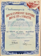 Charbonnages De Bonne Espérance Batterie Bonne Fin & Violette - 1950 - Liège - Bergbau