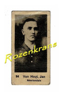 Small Chromo Jan Van Hout Wielrenner En Verzetsstrijder 1945 Concentratiekamp Neuengamme Wielrenner Cycliste Coureur WW2 - Ciclismo