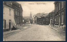 Châtelineau ( Châtelet). Rue De La Vallée. Café. Eglise. - Châtelet