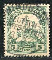 REF093 > COLONIES ALLEMANDE - AFRIQUE SUD OUEST < Yv N° 14 Ø < Oblitéré Dos Visible - Used Ø - Sud-Ouest Africain Allemand