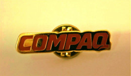 Vintage COMPAQ Computer Pin Lapel Pin Badge - Trademarks