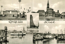 73335413 Kiel Ostseehalle Rathaus Hafen Fischkutter Marine Ehrenmal Laboe Kiel - Kiel