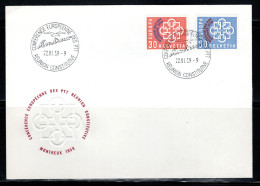 1959 PTT Vervaltnung Mit Aufdruck FDC (ch409) - FDC