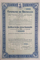 Compagnie De Bruxelles Pour L'Assurance à Primes Contre L'Incendie - UNC - 1915 - Banque & Assurance