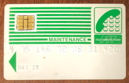 CARTE MAINTENANCE TELECARTE REF PHONECOTE MTN6a TELEFONKARTE SCHEDA TARJETA PHONE CARD PREPAID PREPAYÉE CALLING -  Cartes De Maintenance 