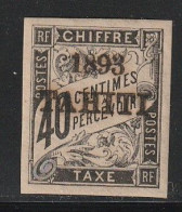 TAHITI - TAXE N°23 * (1893) 40c Noir - Neufs