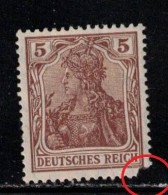 GERMANY Scott # 68 MH - Pulled Corner Perf - Unused Stamps
